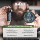 Live Bearded Beard Oil And Butter Grooming Kit - Made In The Usa - All-Natural Ingredients With Shea, Argan, Jojoba - Growth Support | Forge Scent - Hinoki Cypress, Clove, Amber