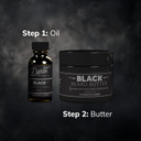 Detroit Grooming Co. Beard Oil & Beard Butter Bundle  313 (Vanilla & Amber Scent)  Beard Hydration Set With Vitamin E & Sunflower Oil