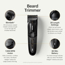 Manscaped® The Beard Hedger® Premium Men'S Beard Trimmer, 20 Length Adjustable Blade Wheel, Stainless Steel T-Blade For Precision Facial Hair Trimming, Cordless Waterproof Wet/Dry Clipper
