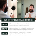 Live Bearded Complete Beard Grooming Kit, Made In The Usa With All-Natural Ingredients - Beard Wash, Conditioner, Beard Butter & Beard Oil Kit - Forge Scent, Hinoki Cypress, Clove & Amber