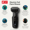 Manscaped® The Chairman Plus MenS Electric Foil Face Shaver - Two Interchangeable Blade Heads, Skinsafe® Three-Blade Foil & Precision Sideburn & Jawline Trimmer, Usb-C Charging, Gentle On Neck Area