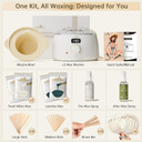 Lifestance Waxing Kit For Women & Men - L3 Digital Warmer, Silicone Wax Pot Liner, Hair Removal Kit With 4 Hard Wax Beads (14.1Oz) & 45 Accessories, Professional For Brazilian, Bikini, Face, Leg, Body