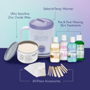 Satin Smooth Select-A-Temp Starter Kit - Adjustable Temperature Wax Warmer With Hair Removal Wax And Accessories, Professional Waxing Kit For Face And Body