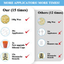 Nose Wax Hair Removal Kit By Cofashion | 100G Wax, 30 Applicators (15-30 Uses) | Painless, Quick & Easy For Men | 15 Mustache Guards, 2 Silicone Cups