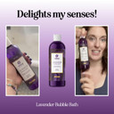 Bubble Bath For Women, Men And Teens - Lavender Hybrid, Gentle, And Safe For Sensitive Skin - With Vitamin E And Aloe Vera, 16 Oz