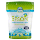 Saltworks Ultra Epsom Bath Salt, Coarse Grain, Translucent To White Crystals, Unscented, 50 Pound Bag