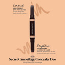 Laura Mercier Secret Camouflage Brighten And Correct Duo, 2-In-1 Face And Under Eye Concealer Stick, Blurs Imperfections And Reduces Appearance Of Undereye Dark Circles, Full Coverage