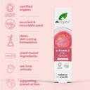 Dr. Organic Vitamin C Eye Serum | Brightening & Illuminating For Dull Under Eyes, Vegan, Natural, Cruelty-Free, Paraben & Sls-Free, Certified Organic, 15 Ml / 0.5