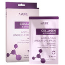 Azure Cosmetics Collagen & Hyaluronic Acid Anti Aging Under Eye Pads - Lifting & Moisturizing Eye Mask Patches - Reduces Fine Lines, Wrinkles, Dark Circles & Puffiness - Made In Korea - 5 Pairs