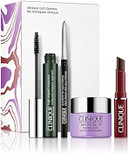 Clinique Cult Classics Makeup Set Includes High Impact Mascara, Almost Lipstick Black Honey, Quickliner & Cleansing Balm, 4 Piece Set