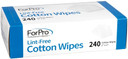 Forpro Professional Collection Lint-Free Cotton Wipes, 100% Pure Cotton Gauze, 2" X 2", White, 240-Count