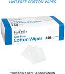 Forpro Professional Collection Lint-Free Cotton Wipes, 100% Pure Cotton Gauze, 2" X 2", White, 240-Count