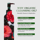 Skincure Camellia Natural Mild Cleansing Oil - Korean Skincare Deep Makeup Remover & Pore Cleanser For Blackheads And Sebum With 8 Plant Oils, Ideal For Sensitive Skin, 6.76 Fl. Oz