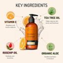 Vitamin C Cleanser Face Wash | Anti Aging Facial Cleanser For Fine Lines, Age Spots, Dark Circles | Cruelty Free Skin Care Cleansing Gel With Aloe Vera, Vitamin E (4 Oz)