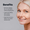 Revision Skincare Gentle Cleansing Lotion, Soothing Facial Cleanser For Sensitive Skin, Fragrance Free