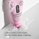 Clinique All About Clean Rinse-Off Foaming Facial Cleanser With Hyaluronic Acid + Glycerin For Oily Skin Types | Dissolves Makeup + Sunscreen