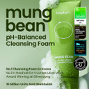 Beplain Mung Bean Ph-Balanced Cleansing Foam (2.7Fl.Oz/80Ml) | Fragrance-Free | Non-Comedogenic Tested | Deep Pore Facial Cleanser | Suitable For Sensitive Skin | Face Mask Cleanser | Korean Skincare