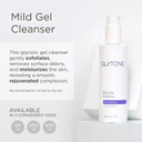 Glytone Mild Gel Exfoliating Cleanser, Pure Glycolic Acid Face Wash For Moisturizing & Rejuvenating Skin, Vegan & Fragrance-Free Face Exfoliator Scrub For All Skin Types, 2 Fl. Oz