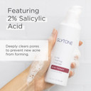 Glytone Self-Foaming Cleanser - Acne Face Wash With 0.5% Salicylic Acid - Daily Acne Cleanser For Oily Skin & Clogged Pores - Removes Cystic Breakouts, Blackheads, Whiteheads & Blemishes - 6.1 Fl Oz