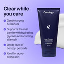 Curology Acne Facial Cleanser Treatment, 2.5% Benzoyl Peroxide Face Wash, For Oily And Acne Prone Skin, Milky Gel Texture, Fragrance Free, 5.07 Fl Oz