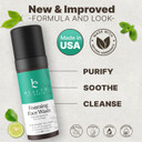 Beauty By Earth Foaming Face Wash Cleanser  Gentle, Non-Toxic Daily Facial Wash For Sensitive & Oily Skin, Natural & Organic Ingredients, Made In Usa