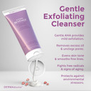 Dermadoctor Antioxidant Enhanced Glycolic Acid Facial Cleanser, Dermatologist Formulated Gentle Cream Exfoliating Fragrance Free Face Wash For Men And Women - 7.10 Oz