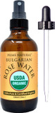 Prime Natural Rose Water Spray 4Oz/120Ml, Usda Certified Organic, Facial Toner, Hydrating Mist For Face & Hair - Bulgarian, 100% Pure, Natural, Preservative-Free, Moisturizer From Fresh Rose Petals