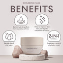 Seacret 2-In-1 Facial Scrubbing Mask  Exfoliating Face Scrub & Mask | Gentle Face Scrubber Exfoliator For Deep Cleansing & Radiant Skin | Infused With Dead Sea Minerals & Pumpkin Enzyme And Kaolin