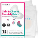 Auslka Pimple Patches For Face,Large Hydrocolloid Patches, Zit & Blemish, Large Spot Stickers For Chin, Cheeks, Body With Tea Tree & Calendula Oil, 18 Count