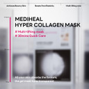 Mediheal Hyper Collagen Real Deep Mask 10Pcs | Collagen Gel Mask For Multi-Lifting Care | Achieves Bouncy Skin | Boosts Pore Elasticity | 30Mins Quick Care