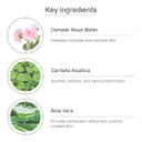 Peptide Recovery Mask With Cica And Rose Water, Calms And Soothes, Antioxidant-Rich Sheet Mask For Sensitive Skin, 7 Count
