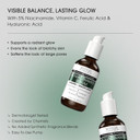 Advanced Clinicals Niacinamide Serum | 5% Niacinamide Serum For Face With Hyaluronic Acid, Ferulic Acid, Aloe Vera, & Fruit Extracts Helps Improve Look Of Dark Spots & Uneven Skin Tone, 1.75 Fl Oz