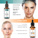 Day-Night Anti Aging Vitamin C Serum Retinol Serum For Face With Retinol & Amino Acids - Boost Skin Collagen,Hydrate & Plump Skin Facial Serum
