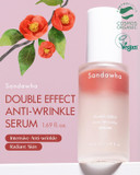 Skincure Sandawha Double Effect Anti-Wrinkle Serum With Camellia Extract - Korean Skincare Vegan Camellia Serum For Fine Line Smoothing, Hydration & Anti-Aging 1.76 Fl.Oz