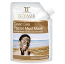 Rivage Natural Dead Sea Minerals Facial Mud Mask (Pouch) 200G Purify And Rejuvenate 100% Authentic Dead Sea Mud,Vegan Friendly, No Animal Testing, No Harsh Chemicals