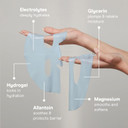 Nuface Ionplex Hydra-Gel Power Mask - Hydrogel Korean Face Mask To Help Boost Hydration, Smooth Fine Lines & Enhance Microcurrent Results - Reveals A Dewy, Glass Skin Glow (5 Count)