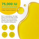 Vitamin E Oil - 75,000 Iu Ultra Concentrated - Moisturizes, Fades Scars & Stretch Marks, Anti-Aging & Skin Hydration - For Face, Body, Hair, And Nails