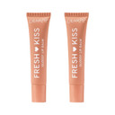 Colourpop Fresh Kiss Glossy Lip Balm - Hydrating Lip Care Enriched With Peptides, Hyaluronic Acid, Shea Butter & Vitamin E For An Ultra-Cushiony Formula - Caramel Latte (2 Count)