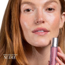 Fitglow Beauty - Lip Color Serum | Vegan, Woman-Owned Clean Beauty (Gleam - Beige Nude)