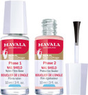 Mavala Nail Shield, 2 Count, Phase 1 & 2, Clear Nail Polish Top Coat, Nail Strengthener, Nail Growth & Nail Hardener Treatment, Nail Care And Repair For Brittle Or Split Nails