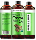 Natural Riches Castor Oil With Rosemary, 8 Fl Oz  Organic Blend For Thicker, Fuller Hair Growth  Premium Grade Hair Treatment
