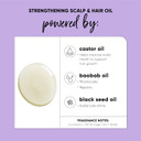 Hask Texture Series Strengthening Scalp & Hair Oil With Castor, Baobab & Black Seed Oils For Curly, Coily & Kinky Hair, Gluten-Free, Sulfate-Free, Cruelty-Free  4 Fl Oz