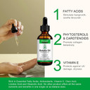 Dr. Sebi Raw Batana Oil - Hair Growth Oil For Men & Women, Sourced From Honduras, Pure & Unrefined, Nourishing Scalp & Hair, Promotes Hair Thickness, Prevents Hair Loss