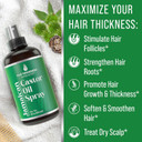 Jamaican Black Castor Oil Spray For Hair Growth. With Marula, Jojoba. Vegan, Leave In Conditioner Serum For Women, Men. Thickening, Moisturizing, Strengthening Scalp Treatment For Dry, Weak Hair