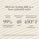 Jvn Complete Blowout Styling Milk Heat Protector Cream, Anti-Humidity, Smooths Protects, 3 Fluid Ounces