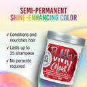 Punky Bright Yellow Semi Permanent Conditioning Hair Color, 3.5Oz