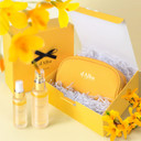 D'Alba Italian White Truffle Vegan Gift For Her, First Spray Serum Full Size & Travel Size & Pouch, Facial Mist Gift Set (B0Bynp77Rp)Yellow