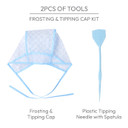 Red By Kiss Hair Dye Coloring And Highlighting Kit Frosting And Tipping Cap Kit (2 Piece Kit)