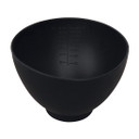 Forpro Professional Collection Silicone Mixing Bowl, Black, Flexible, Odorless, For Mixing Facials, Massage, Body & Other Products, 8 Oz