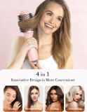 Landot Hair Blow Dryer Brush: One-Step Hot Air Brush With 60Mm Oval Barrel - 4 In 1 Hairdryer Styler And Volumizer For Drying Straightening Curling Volumizing Hair Fight Frizz And Add Volume Landot Hair Blow Dryer Brush: One-Step Hot Air Brush With 60Mm Oval Barrel - 4 In 1 Hairdryer Styler And Volumizer For Drying Straightening Curling Volumizing Hair Fight Frizz And Add Volume